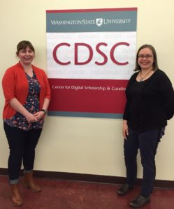 WiLS staff members Erin Hughes and Emily Pfotenhauer visited WSU for two days of training in early March.